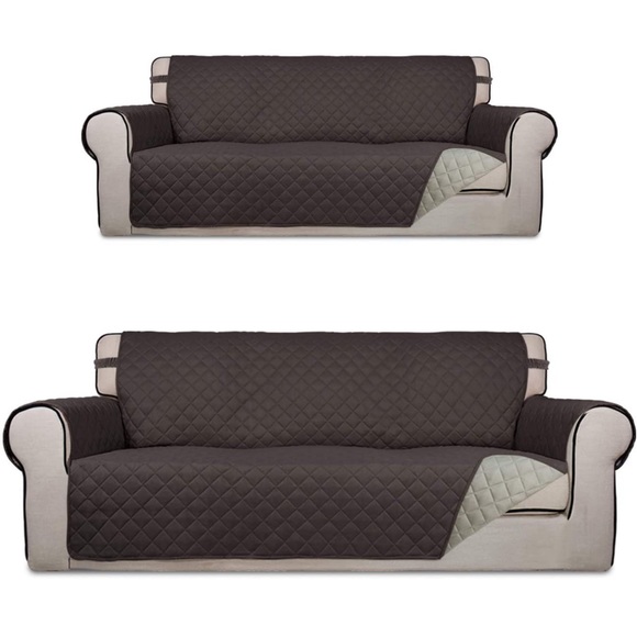 PureFit Other - PureFit Sofa Oversized Sofa Cover Bundles Reversible Chocolate/Beige Couch Cover